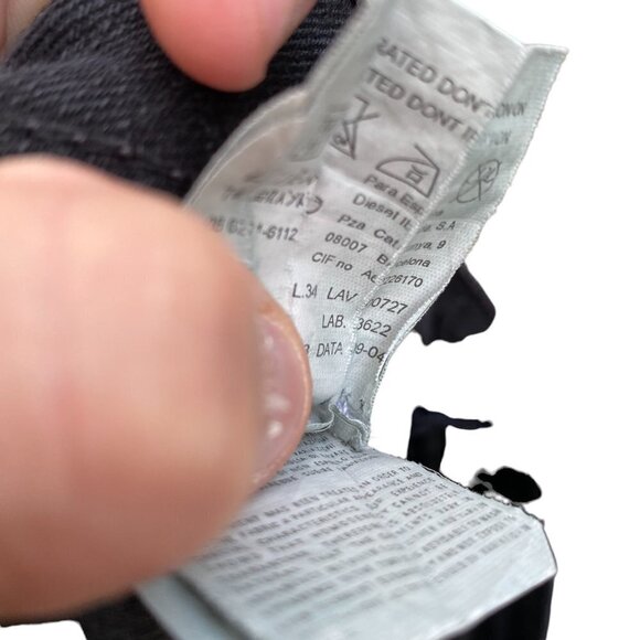 Vintage 2004 Diesel Jeans Size 36 Black - Picture 4 of 10